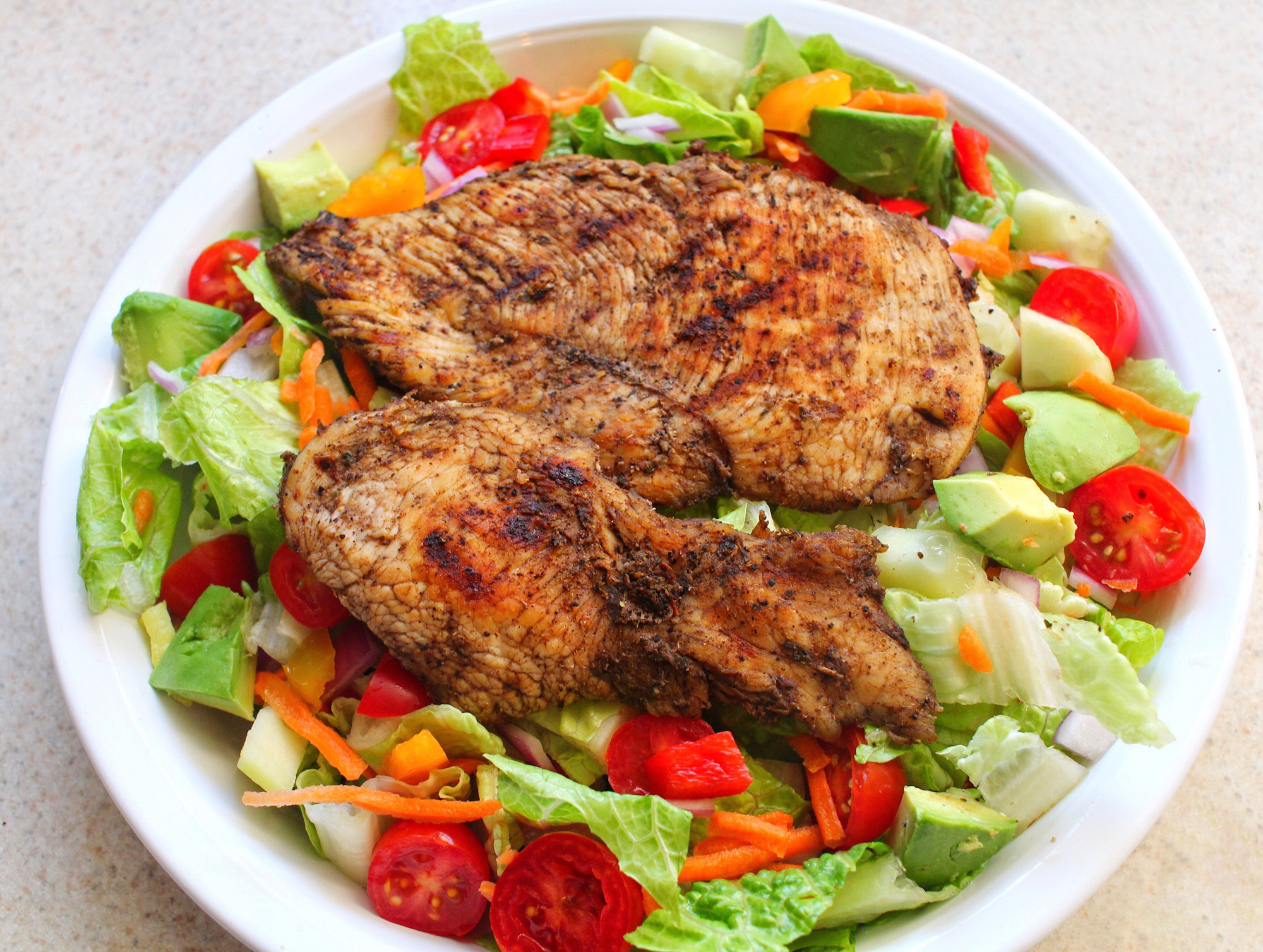 Easy Jerk Caribbean Chicken Salad Recipe